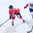Anja Stiefel from Team Switzerland against Helene Martinsen from Team Norway during the 2017 Women's Final Olympic Group C Qualification Game between Switzerland and Norway photographed Saturday, 11th February, 2017 in Arosa, Switzerland. Photo: PPR / Manuel Lopez